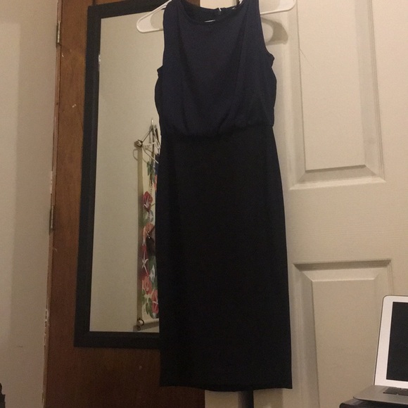 Loft Navy/Black Dress Size 0 - Picture 2 of 5